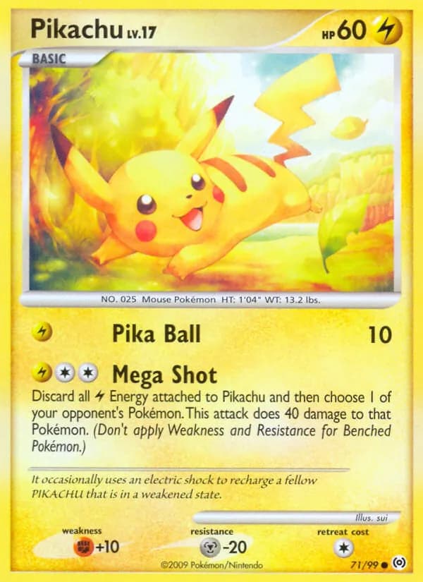 Pikachu — изображение карты