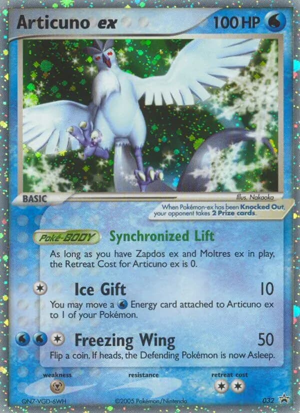 Articuno ex — изображение карты