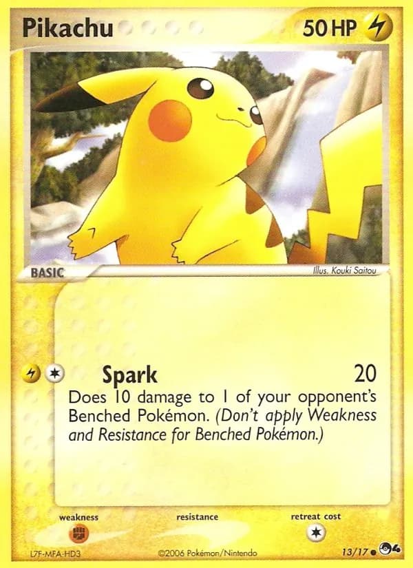 Pikachu — изображение карты