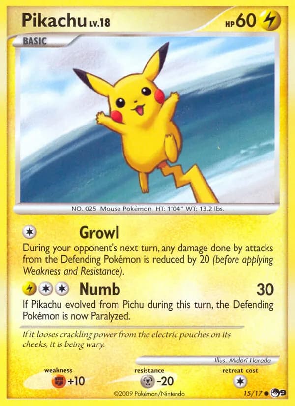 Pikachu — изображение карты