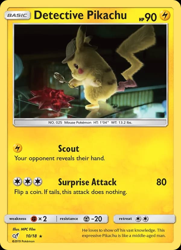 Detective Pikachu — изображение карты