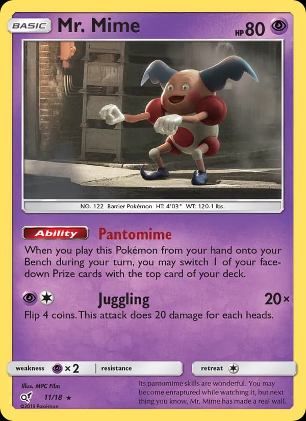 Mr. Mime — изображение карты