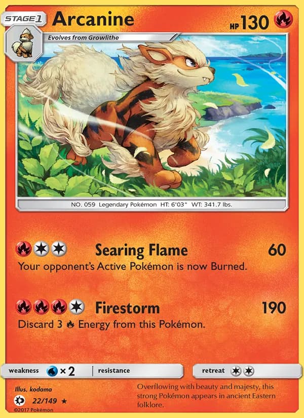 Arcanine — изображение карты