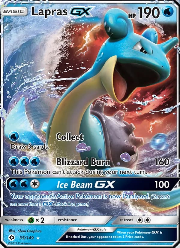 Lapras GX — изображение карты