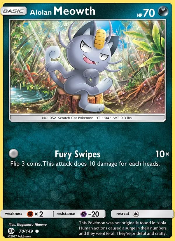 Alolan Meowth — изображение карты