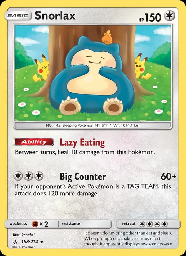 Snorlax — изображение карты