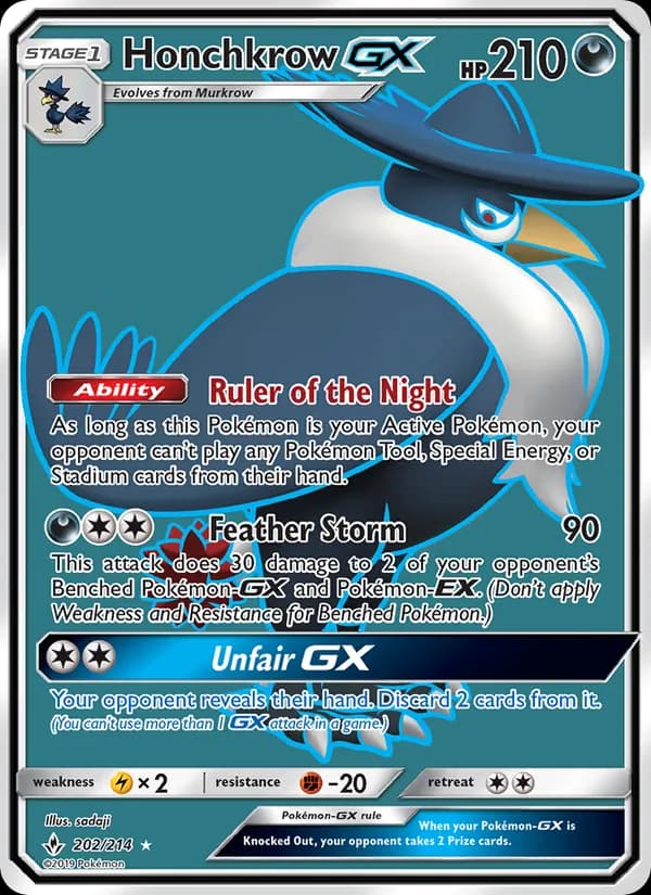 Honchkrow GX — изображение карты