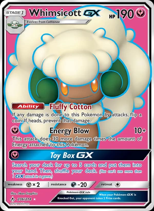 Whimsicott GX — изображение карты