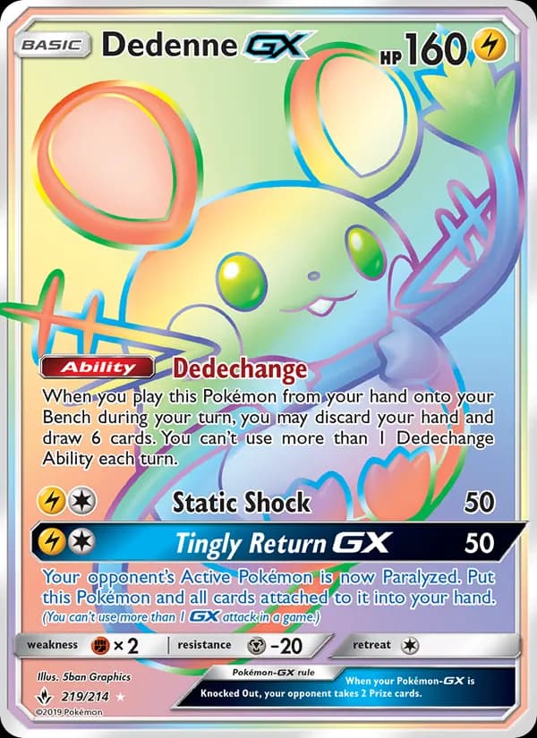 Dedenne GX — изображение карты
