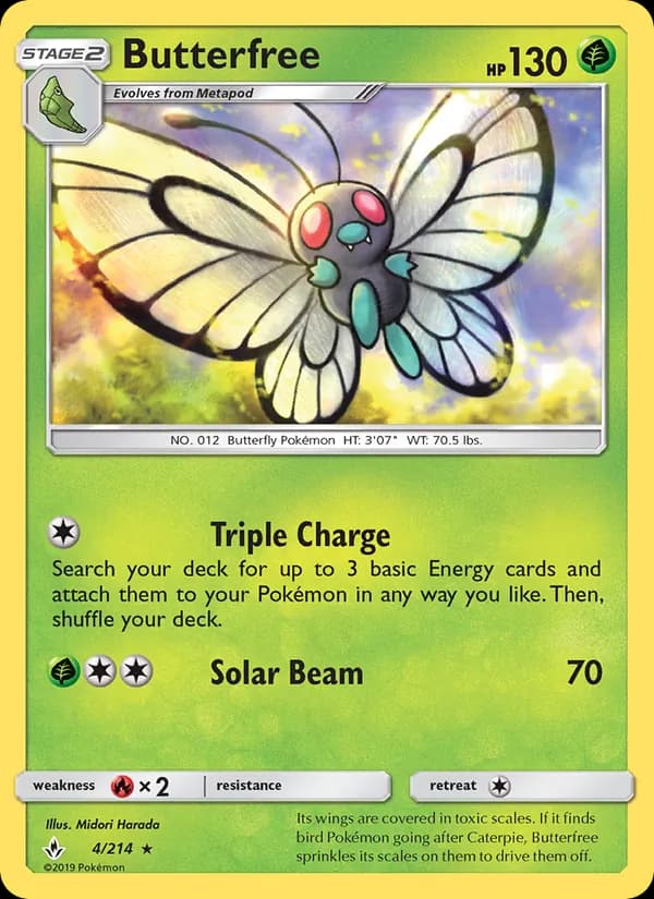 Butterfree — изображение карты