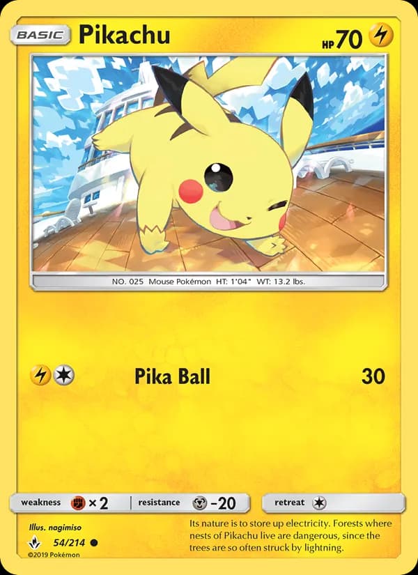 Pikachu — изображение карты