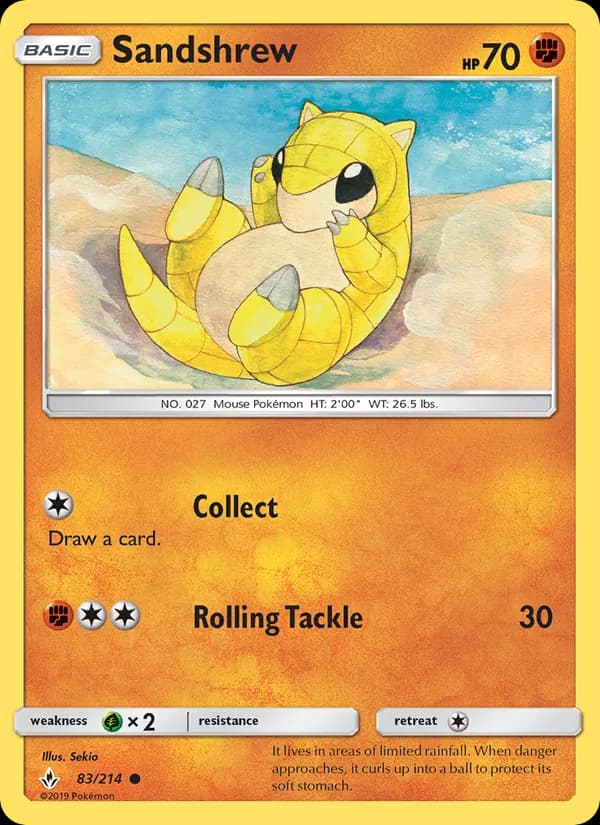 Sandshrew — изображение карты