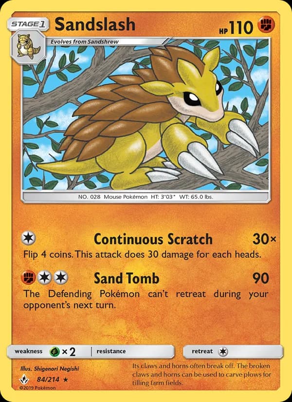Sandslash — изображение карты