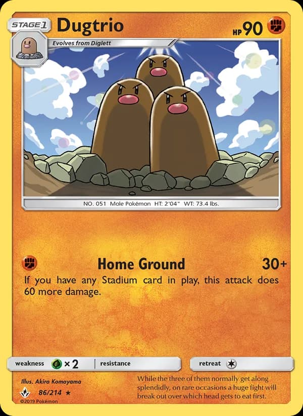 Dugtrio — изображение карты