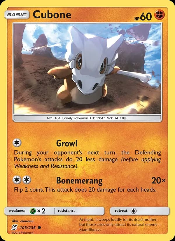 Cubone — изображение карты