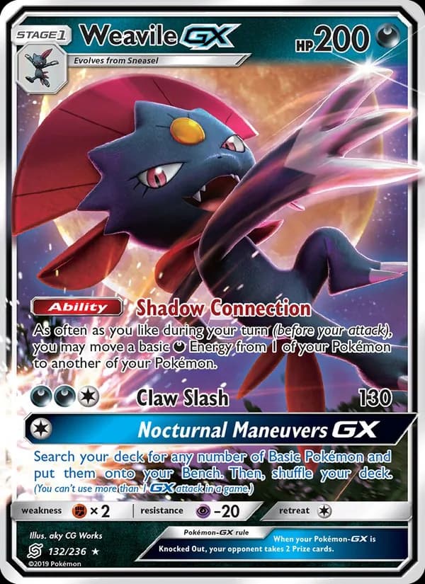 Weavile GX — изображение карты