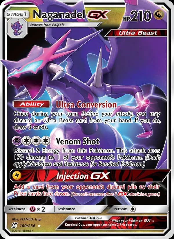 Naganadel GX — изображение карты