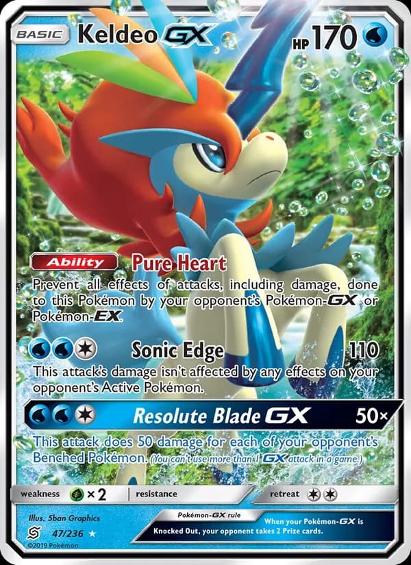 Keldeo GX — изображение карты