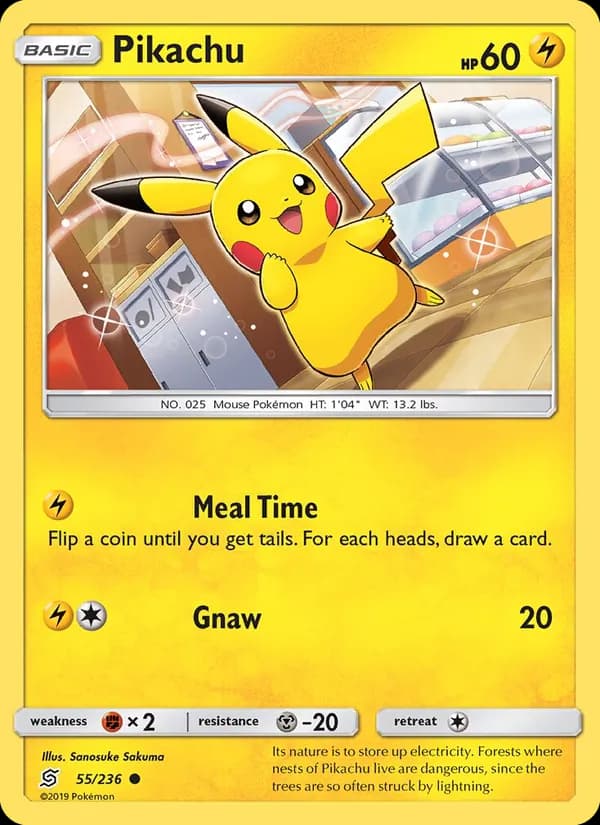 Pikachu — изображение карты