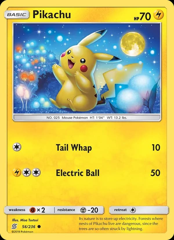 Pikachu — изображение карты