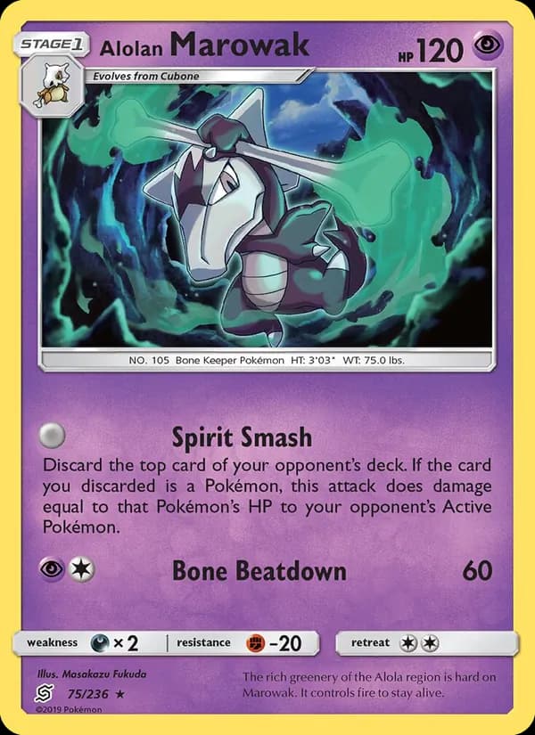 Alolan Marowak — изображение карты