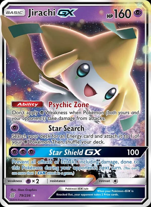 Jirachi GX — изображение карты