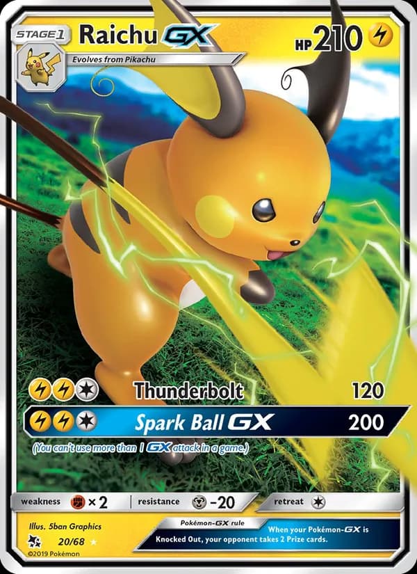 Raichu GX — изображение карты