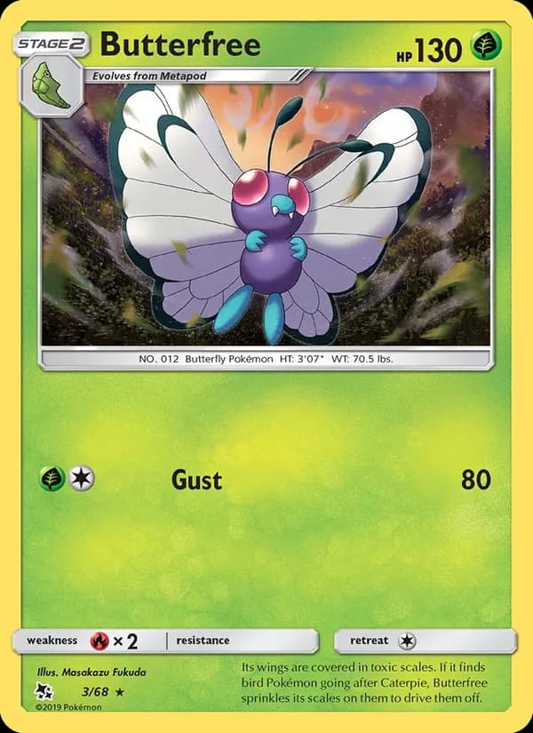 Butterfree — изображение карты
