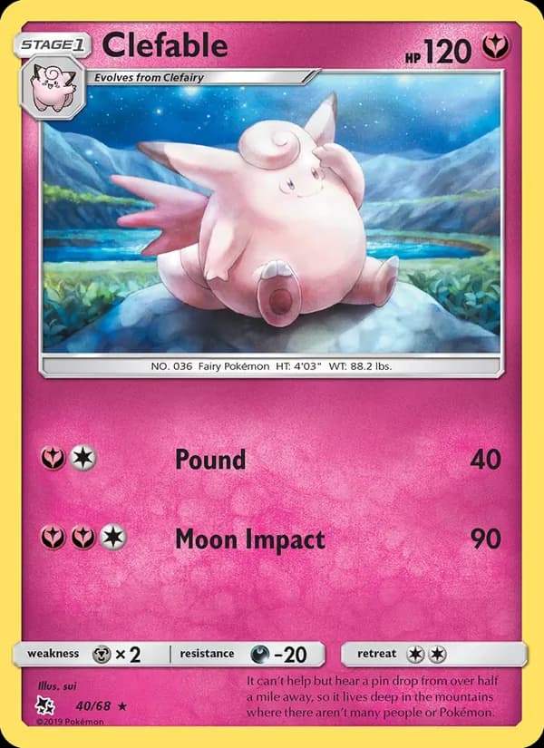Clefable — изображение карты
