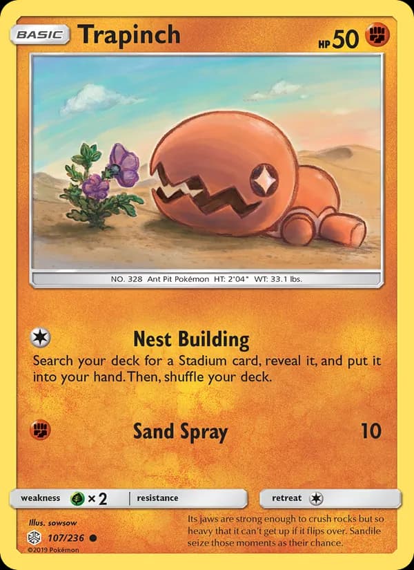 Trapinch — изображение карты