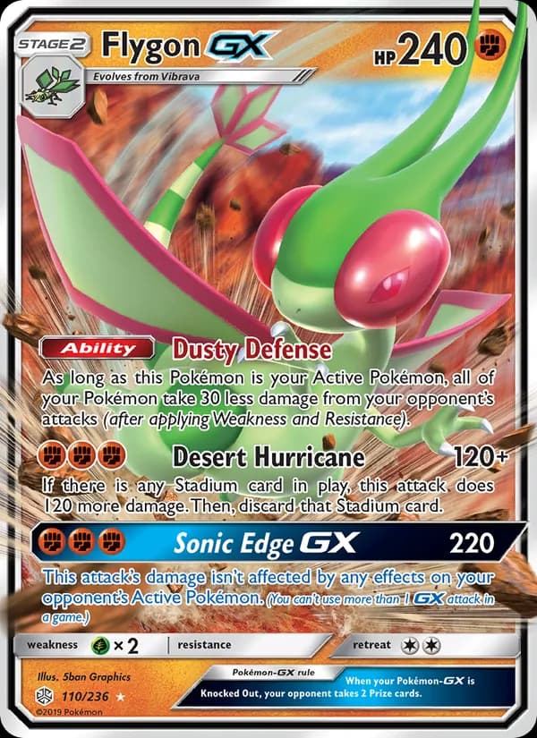 Flygon GX — изображение карты