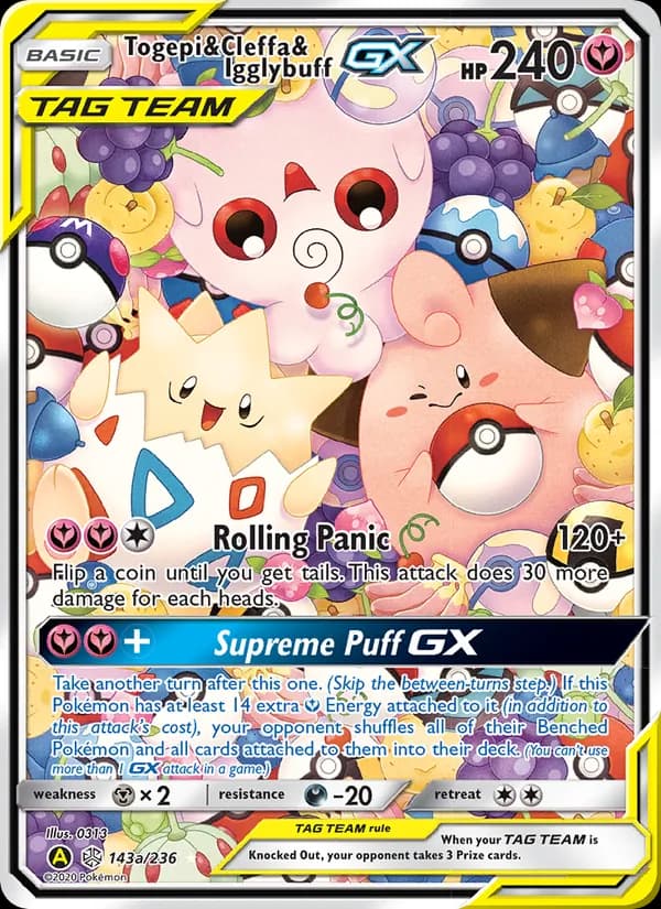 Togepi & Cleffa & Igglybuff GX — изображение карты