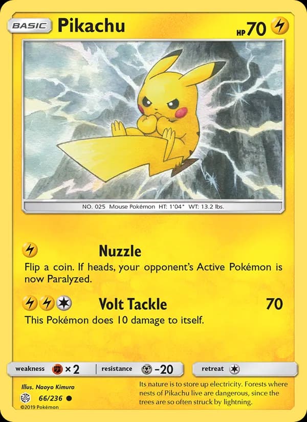 Pikachu — изображение карты