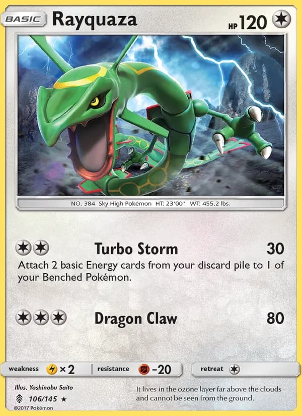 Rayquaza — изображение карты