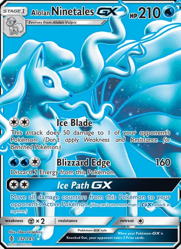 Alolan Ninetales GX — изображение карты