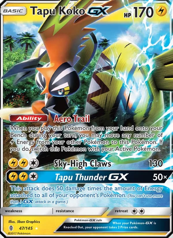 Tapu Koko GX — изображение карты