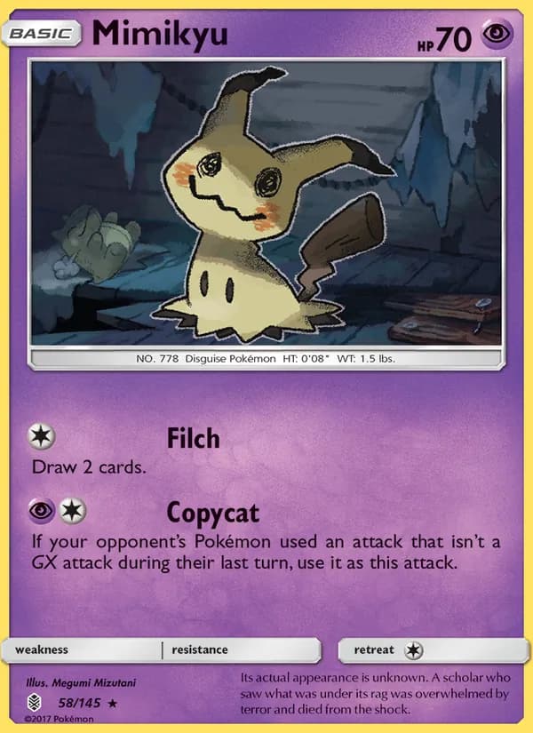 Mimikyu — изображение карты