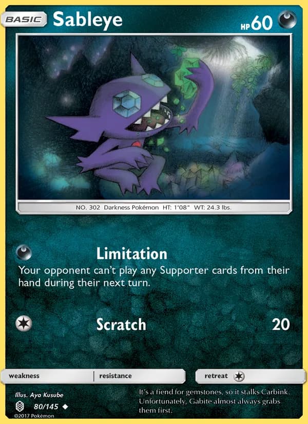 Sableye — изображение карты