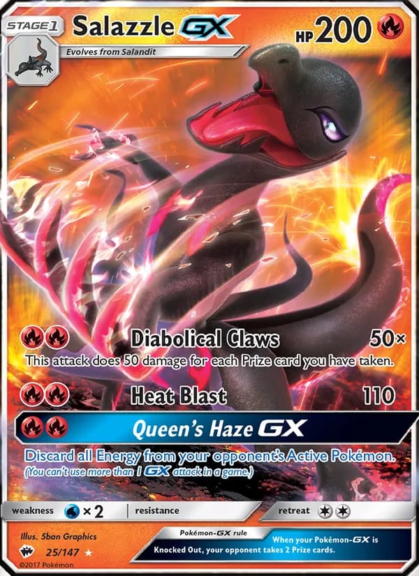 Salazzle GX — изображение карты
