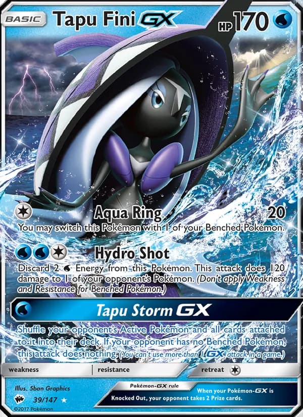 Tapu Fini GX — изображение карты