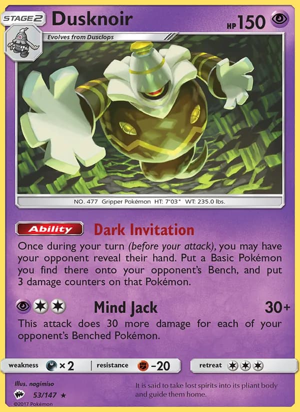 Dusknoir — изображение карты