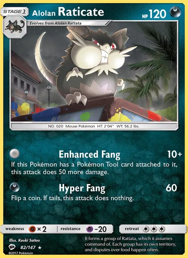 Alolan Raticate — изображение карты