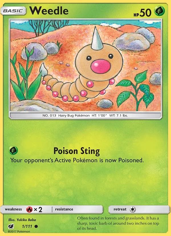 Weedle — изображение карты