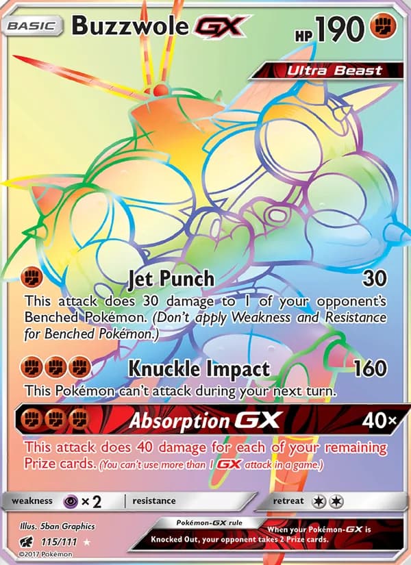 Buzzwole GX — изображение карты