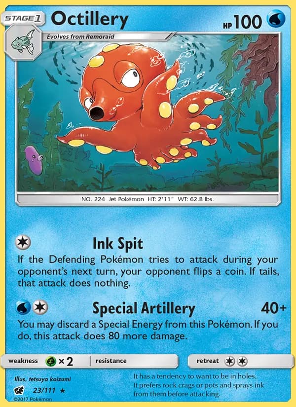 Octillery — изображение карты
