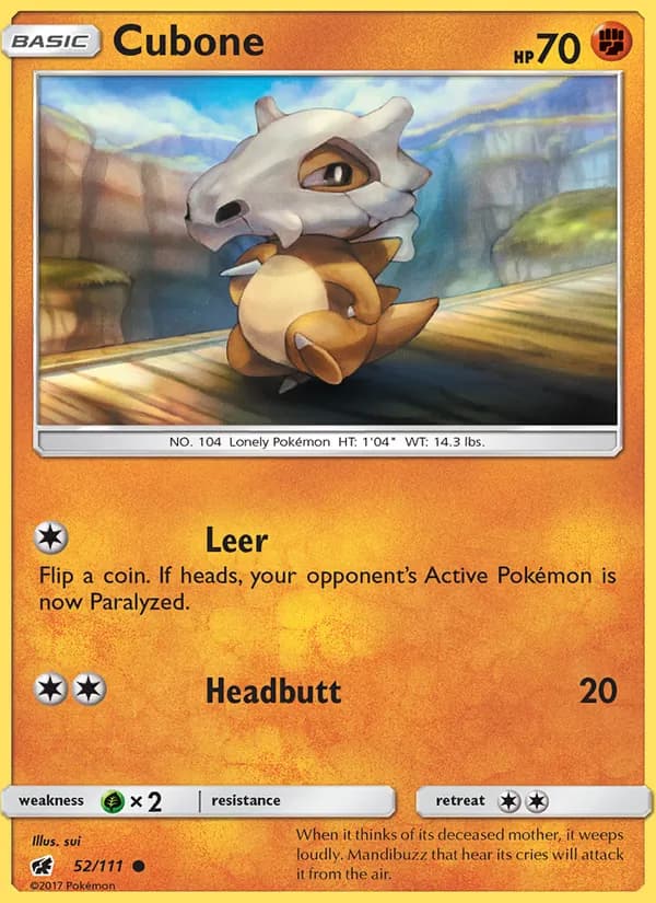 Cubone — изображение карты