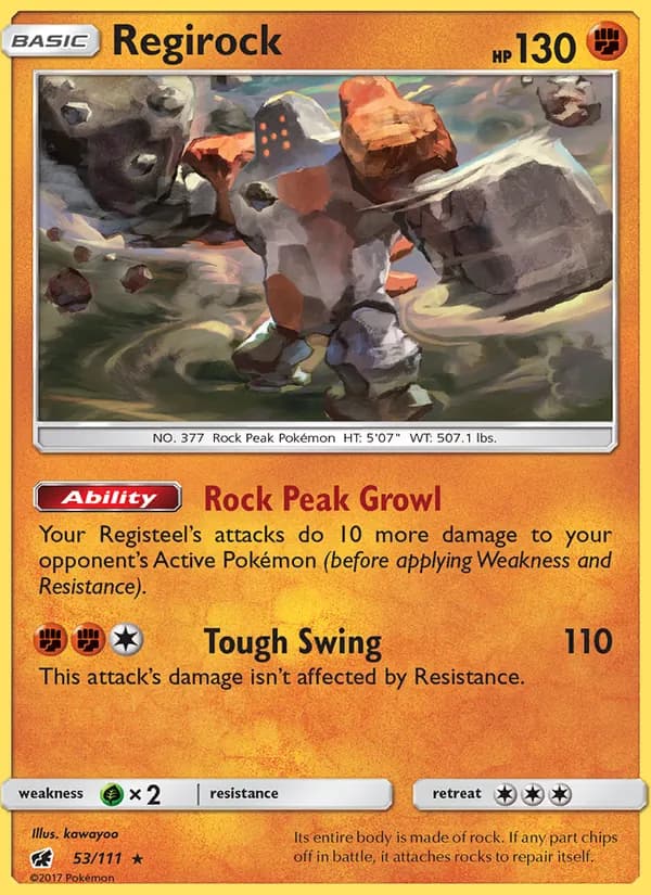 Regirock — изображение карты