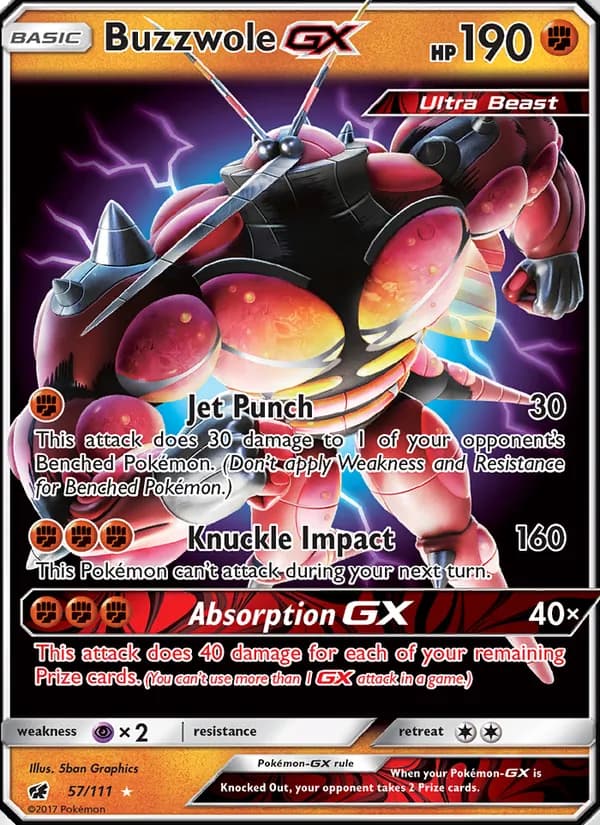 Buzzwole GX — изображение карты