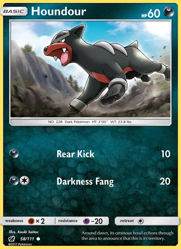 Houndour — изображение карты