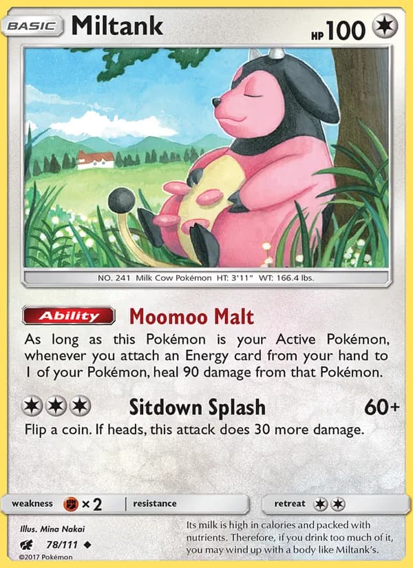 Miltank — изображение карты